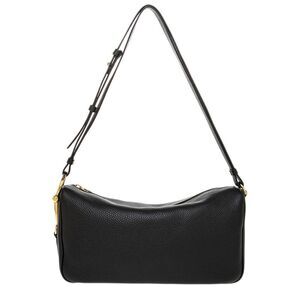 Gucci Half Horsebit Medium Leather Shoulder Bag, Black